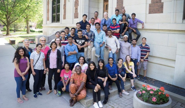 PURE 2017 students with Purdue student ambassadors and staff